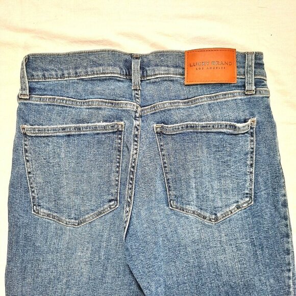 Lucky Brand Mid Rise Crop Ava Ankle Medium Blue Wash Denim Jeans Size 8/29 EUC - Picture 9 of 10